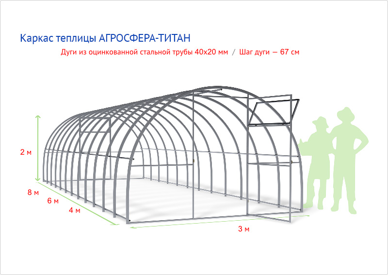 Теплица "Агросфера Титан" 16 Теплица "Агросфера Титан"